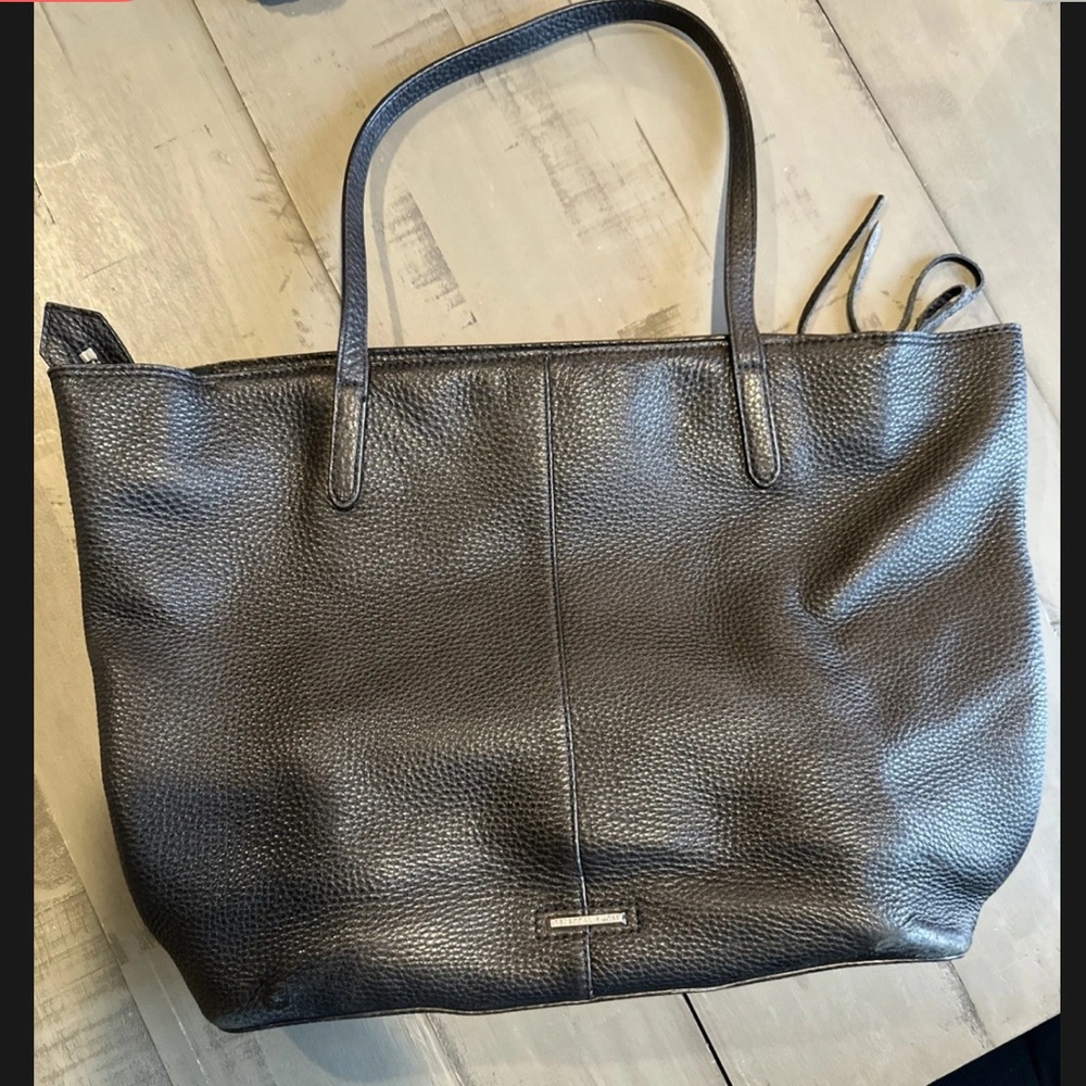 Rebecca Minkoff Large Studded Pocket Pebbled Leather Tote